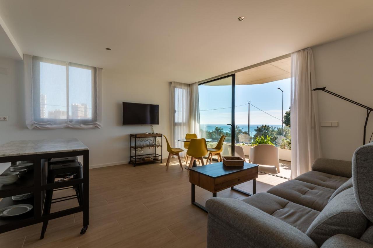 Modern Sea Front Sea Waves Apartment Alicante Luaran gambar