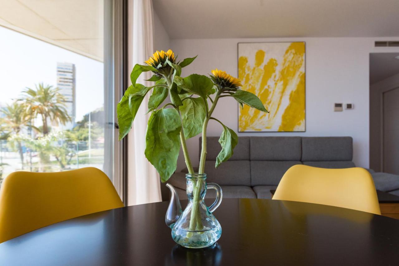 Modern Sea Front Sea Waves Apartment Alicante Luaran gambar